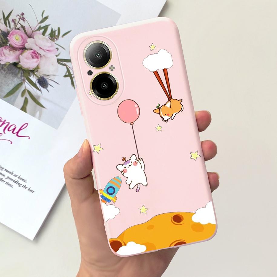 Case For Oppo Realme C67 4G Phone Cases Fashion Astronaut Soft Silicone Shockproof Back Cover Matte Shell For RealmeC67 4G Funda