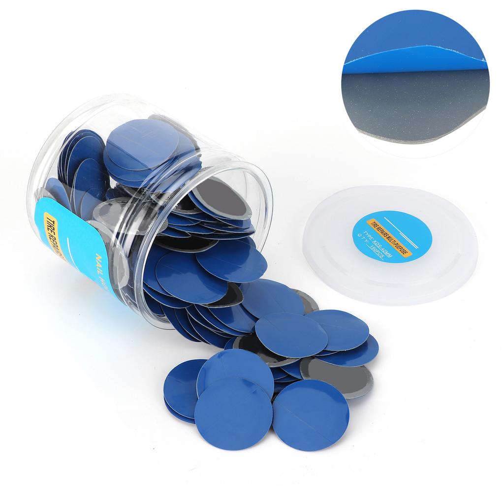 1.7in Tire Repair Rubber Patch Tubeless Tyre Cold Patch Puncture Repairing Universal for Car Motorcycles