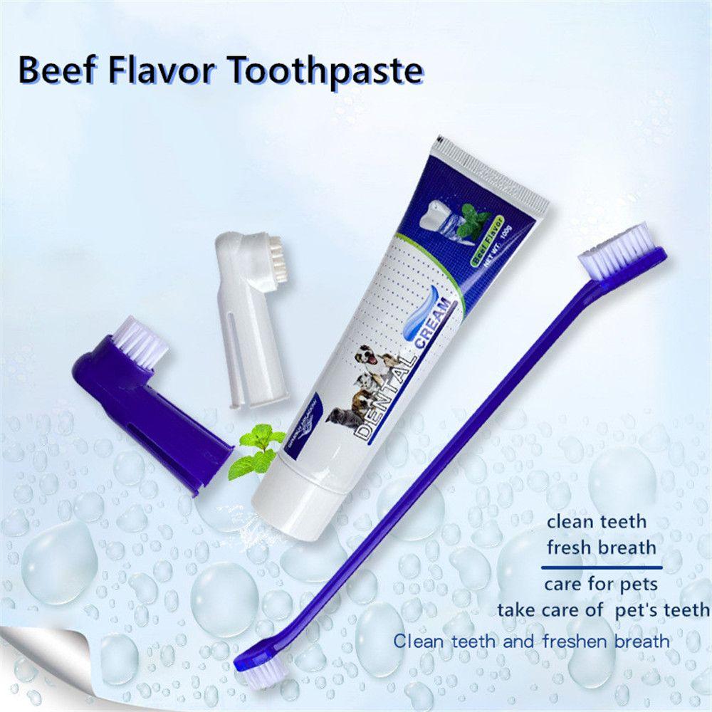 puppy toothbrush and paste