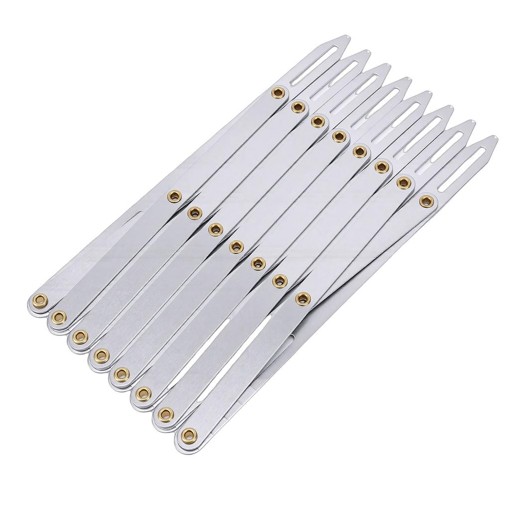 Aluminum Expanding Sewing Gauge Adjustable Equal Space Button Guide Measure for Buttons Pleats Crafts