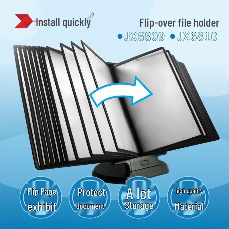 Desktop Flip File Display Rack
