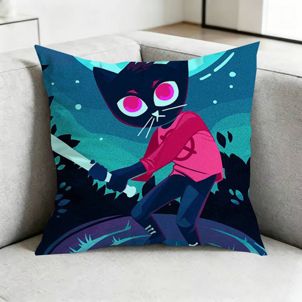 Game Night in the WoodsS Pillow Case Square DoubleSided Sofa Cushion Cover Bedroom Bedside Pillow Gift