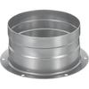 PATIKIL 4 Inch Duct Connector Flange, Metal Straight Pipe Exhaust Hose Flange for Heating Cooling Ventilation HVAC System