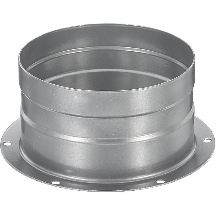 PATIKIL 4 Inch Duct Connector Flange, Metal Straight Pipe Exhaust Hose Flange for Heating Cooling Ventilation HVAC System