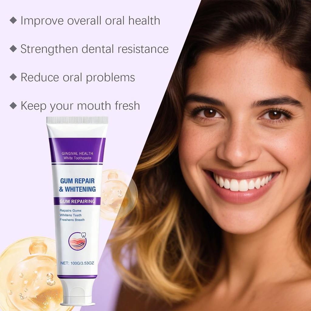 Gum Regeneration Toothpaste for Whitening Teeth Stains Tartar Removal Reduce Plaque Fresh Oral Protect Enamel Repair Toothpastep