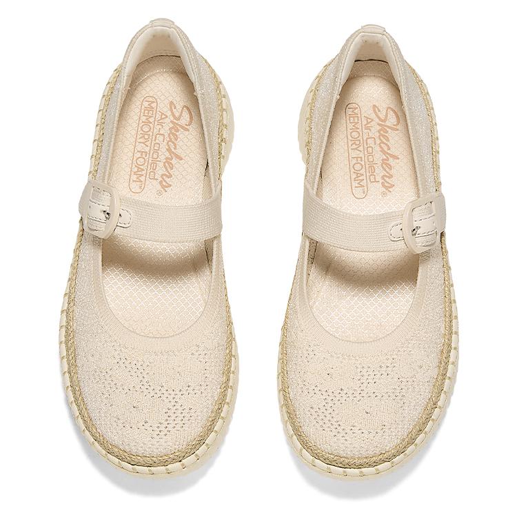 Skechers Wilshire Blvd Bequeme Vielseitige Mary Jane Schuhe Damenschuhe Off-White 159410-OFWT