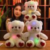 Embroidery Heart Glowing Teddy Bear Plush Toy Animal Stuffed Doll Decoration