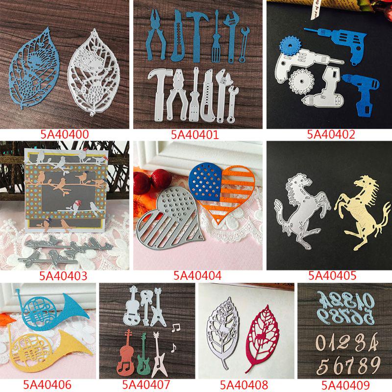 Příborová sada Kovové vyřezávací šablony Šablona DIY Scrapbookingové album Razítko Papír Karta Embosování Řemeslná dekorace