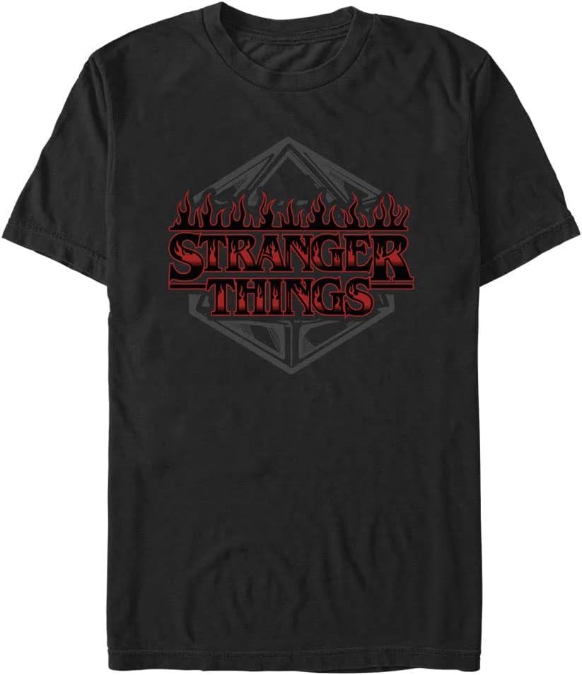 Stranger Things Men s Big & Tall Dice Badge T-Shirt 3XL
