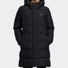 Adidas Outdoor Mid-Length Warm Duck Down Hooded Jacket Women Jacket Black H23071