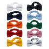 Bow Ties for Boys Solid Color Pre-tied Kids Bow Ties Adjustable Neck Bowtie for Graduation Wedding Party School Casual
