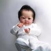 Lifelike 19 Inch Reborn Simulation Doll Lali Soft Cloth Body Cotton Stuffed Newborn Dolls Cute Vivid Rebirth Dolls for Kids Birthday Christmas Gifts