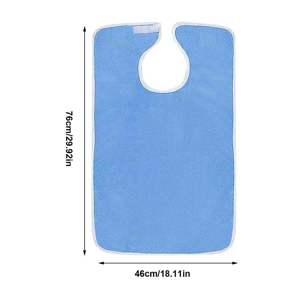 1pcs Anti-fouling Bib for Men and Women Adjustable Reusable The Elderly Apron for Eating When Sick Adult Specific Neck Care Bib