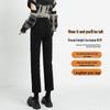 2025 Spring Women's High-Waist Black Slimming Petite Cigarette Jeans