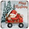 Christmas Metal Wall Art for Home Living Room Kitchen Decor