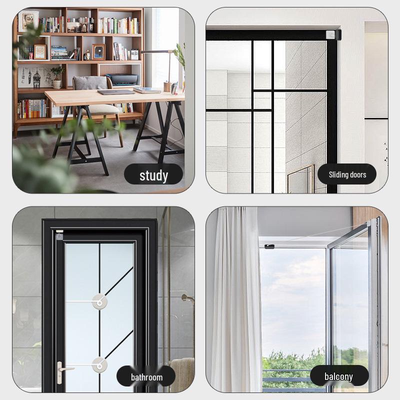 Hydraulic No-Punch Door Closer: Automatic Buffer for Sliding Wooden Doors