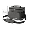 10L Thermal Insulated Lunch Bag Box with Ice Pack Cooler Handbag Crossbody Shoulder Tote for Picnic Camping Food