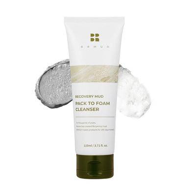 Recovery Boryeong Maschera di Fango in Mousse Detergente 110ml – Detergente Viso Detossinante e Lenitivo, Coreano