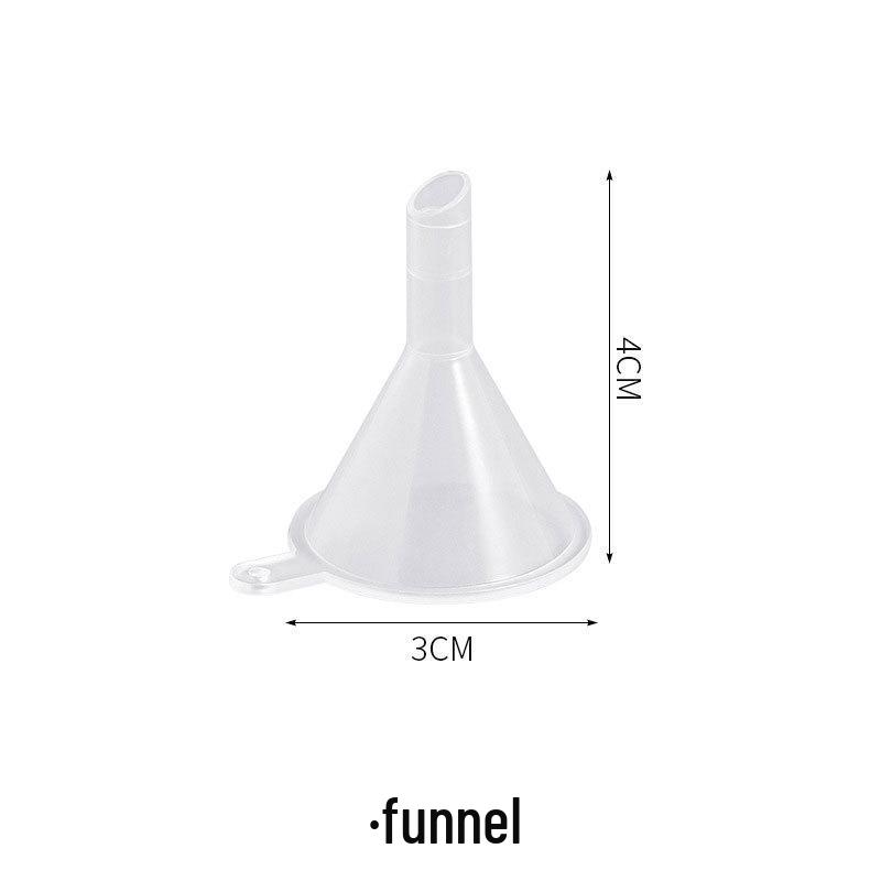 

Компактная пластиковая воронка для розлива масла, парфюмерии и косметики No specifications