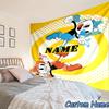 Custom Name Tapestry Cuphead Tapestry Room Decoration Wall Hanging for Living Room Bedroom, Dormitory, Birthday and Christmas Gifts