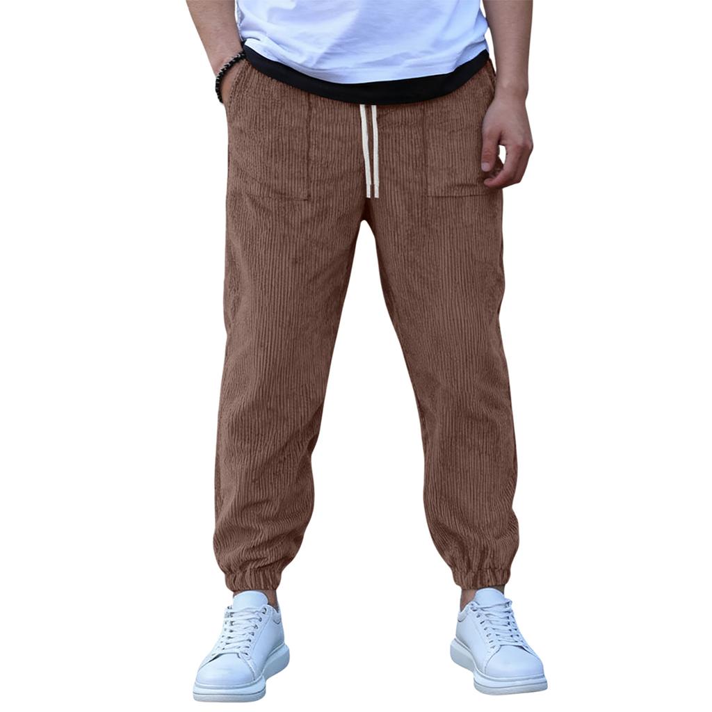 Men's Loose-Fit Stretch Corduroy Lightweight Breathable Pants