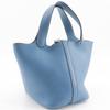 HERMES Picotin18 PM Handbag Blue gene light blue/SilverHardware Taurillon Clemence Women Used