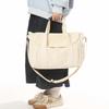 Canvas Bag Women's Crossbody Bag Men's Lightweight Commuting Shoulder Bag Large Capacity Student Class Bag