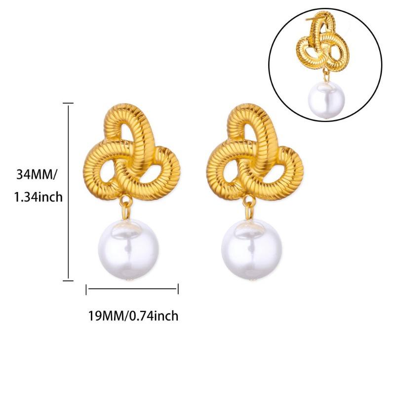 

Темпераментные жемчужные серьги-крестики, серьги-кольца, новые модные, простые серьги в холодном стиле