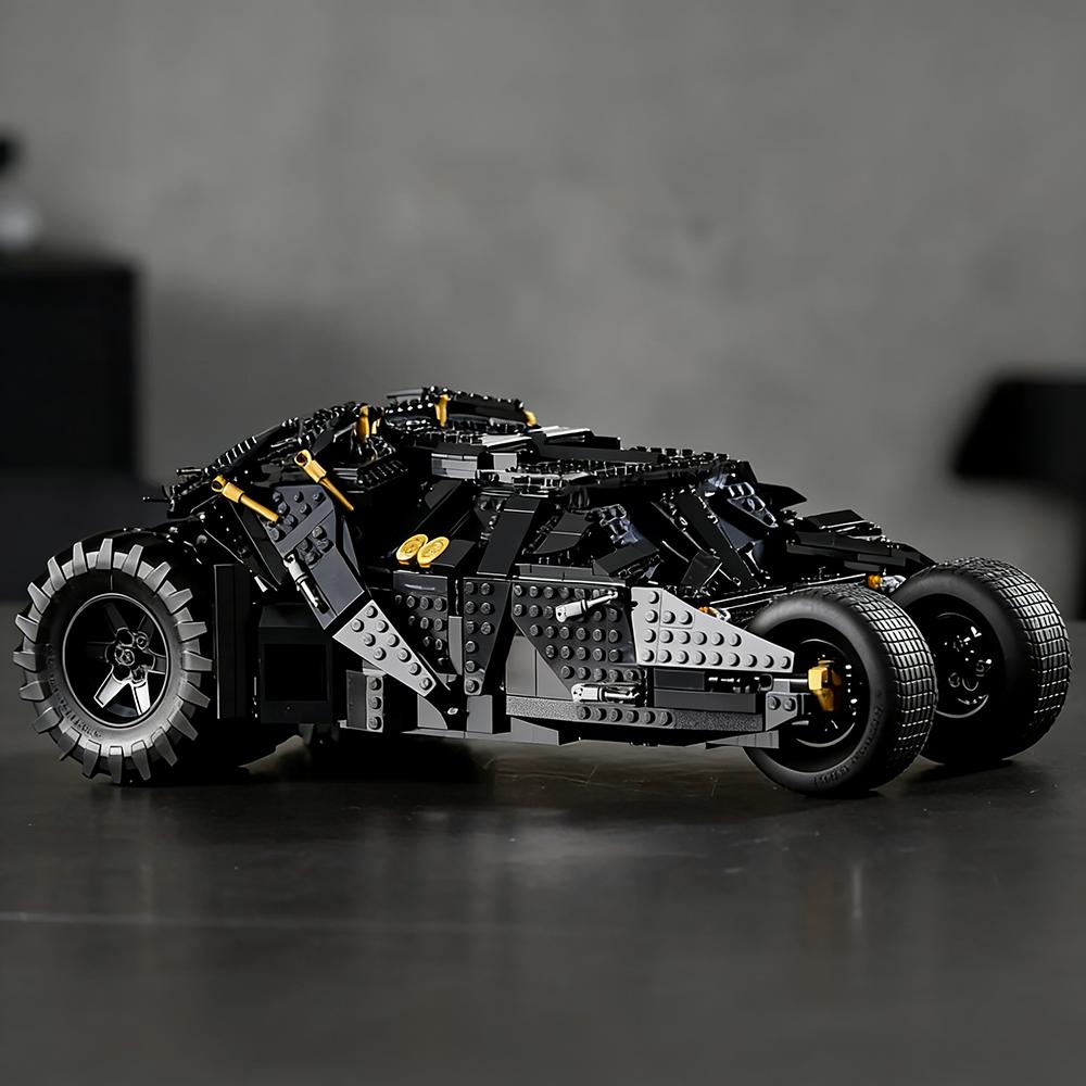 Dark Knight Chariot Fit 76240 Batmobile Collectied Model Building Blocks Mechanical Set Assembly Toy Birthday Gift 2049pcs
