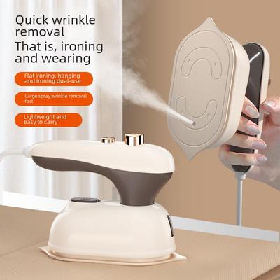 Compact Dual-Use Handheld Steam Iron for Home and Dorm Use