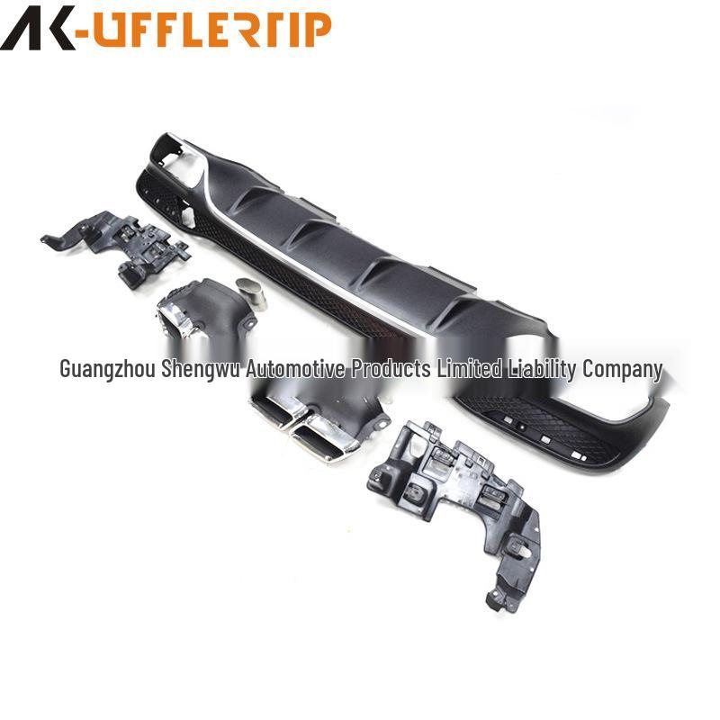 Mercedes-Benz GLE Exhaust Pipe Upgrade: Compatible with GLE300, GLE320, GLE400, GLE450, GLE500, GLE63 AMG Rear Lip Tailpipe Modification.