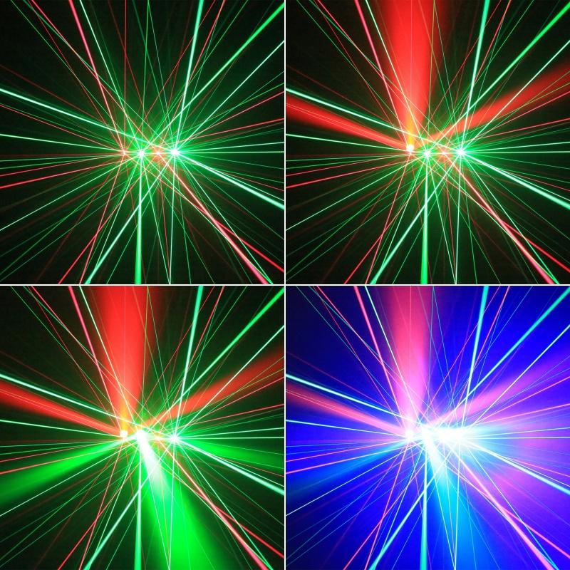 Four Head Full Color Beam Moving Head Light LED 150W RGBW DMX Controller Stage Laser Effect Light For Disco Party Wedding