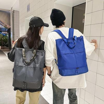 New Style Unisex Nylon Backpack: Commuting, Solid Color, Large Capacity, Tote-Style Shoulder Bag