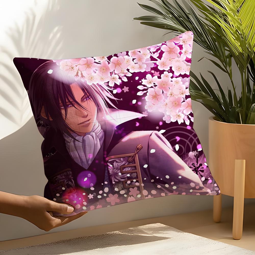 Anime Cartoon H-Hakuoki Game Pillow Case Linen Cushion Covers For Decorative Sofa Home Pillows Case Car Chair Pillows Cases