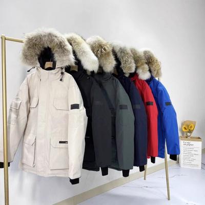 2026 Winter Ultra-Thick Parka Coat With Real Wolf Fur Trim Hooded Down Jacket Outdoor Hiking Skiing Travel
