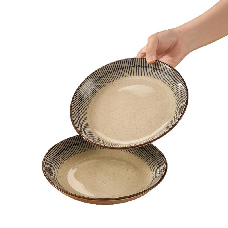 ZISIZ Japanese Blue Rain Ceramic Dinnerware Set