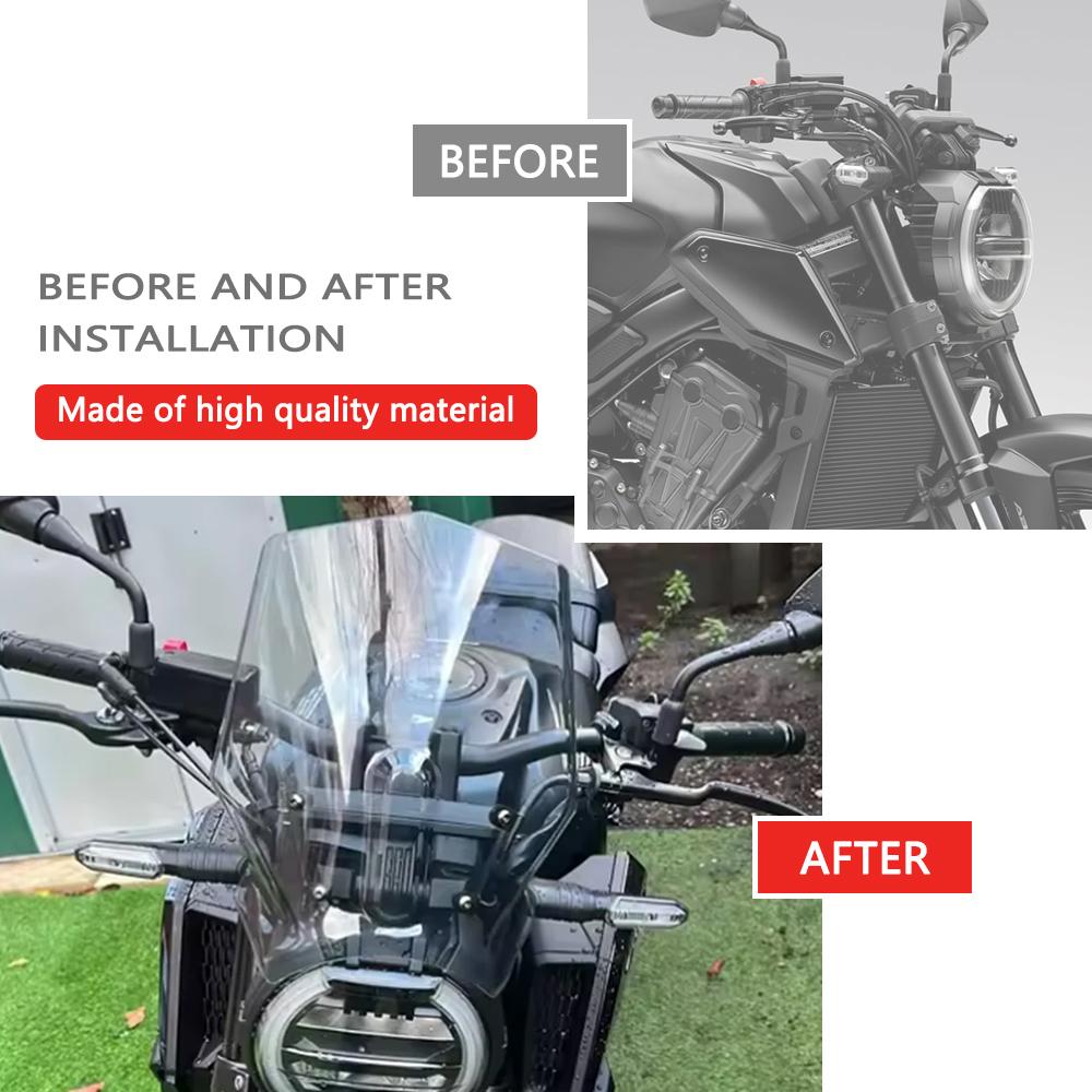 CB650R Motorcycle Touring Windshield For Honda CB 650R CB 650 R 2024-2026 Windscreen Fairing Shield Visor Wind Screen Deflector