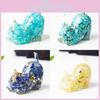 Crystal Resin Cat Figurine With Bright Colors For Home Office Decor And Gift Ideas