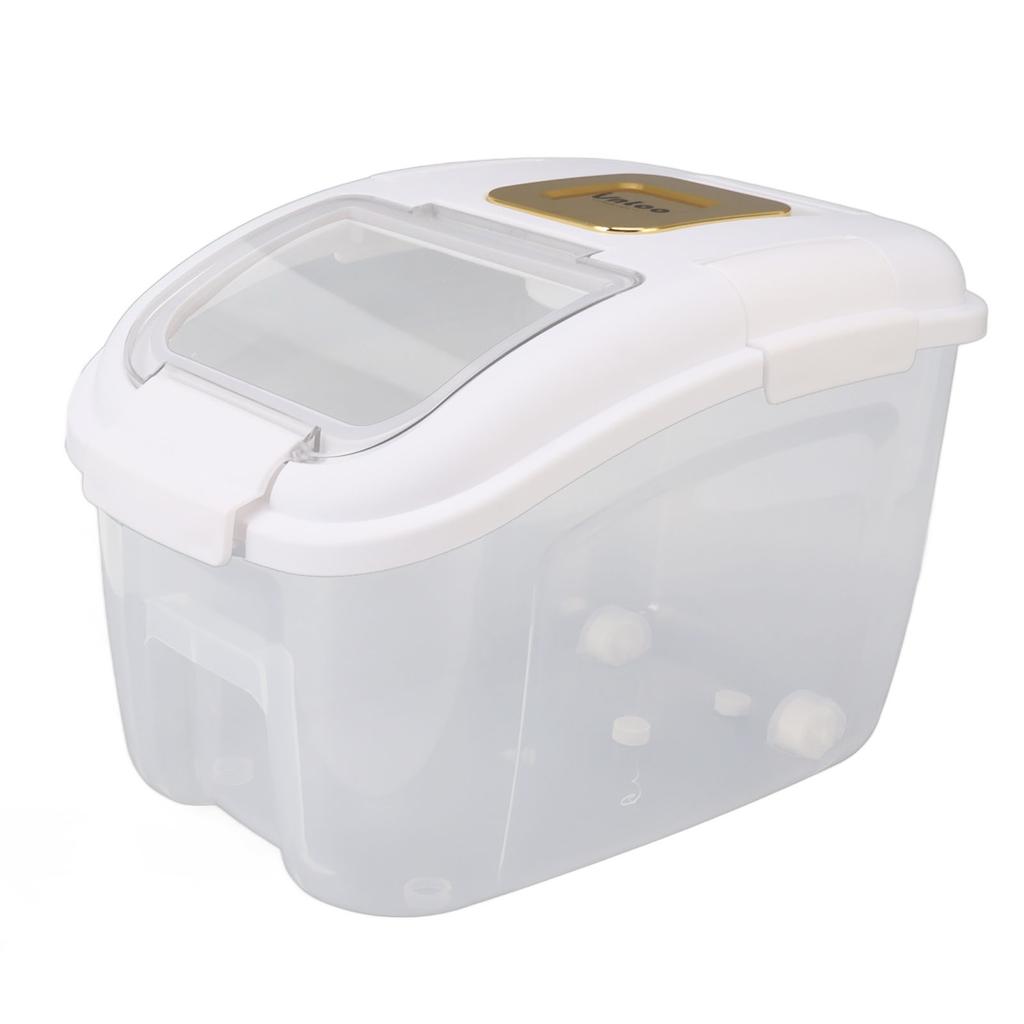 Rice Storage Box with Clear Cover Insect Proof Large Capacity Perfect Sealing Food Storage Container for Home
