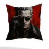 Albert Wesker Pillow Case Anti-dustmite Pillowcase Invisible zipper silky short plush Sofa cushion cover