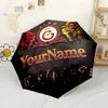 Galatasaray1 Customize Your Name Umbrella Automatic Umbrella Retractable Design with 8-Rib Durability Foldable Design All-Season Umbrella for Travel