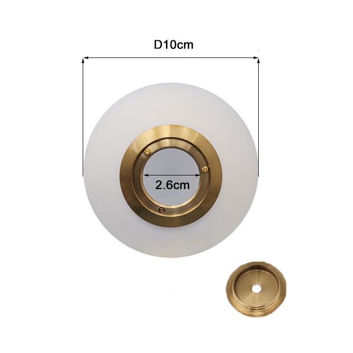 

Матовый белый стеклянный абажур с металлической резьбой для лампы Magic Bean D10см D15см D18см D20см DIY абажур