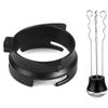 Tumbler Coffee Needle Distributor Stirrer and 54mm Dosing Ring Espresso Powder Stirrer Distributor Leveler Easy To Use