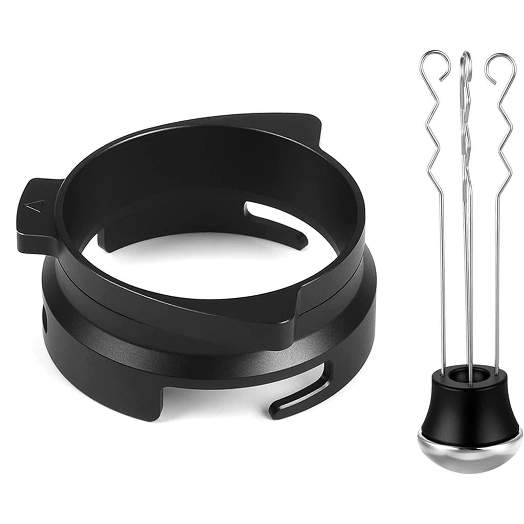 Tumbler Coffee Needle Distributor Stirrer and 54mm Dosing Ring Espresso Powder Stirrer Distributor Leveler Easy To Use