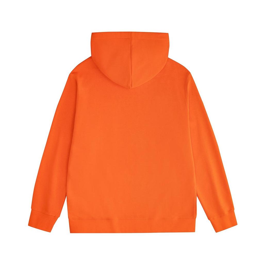 Unisex Classic Solid Color Logo Embroidered Hoodie