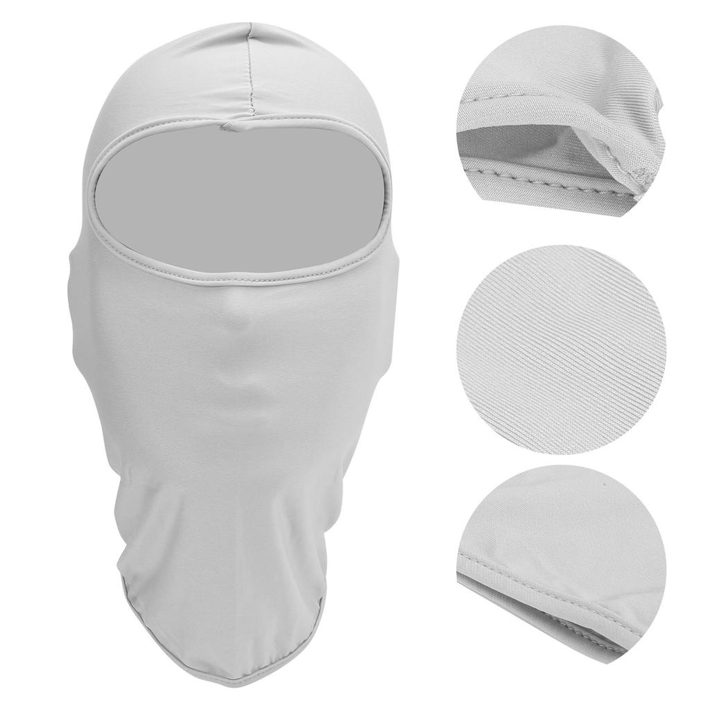 Outdoor Cycling Polyester Head Face Cover UV Protection Head Scarf MultiPurpose(gris )
