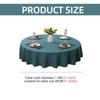 Elegant Linens Style Table Cover Water Repellents Stains Resistant and Washable Table Cloth for Event Home Offices