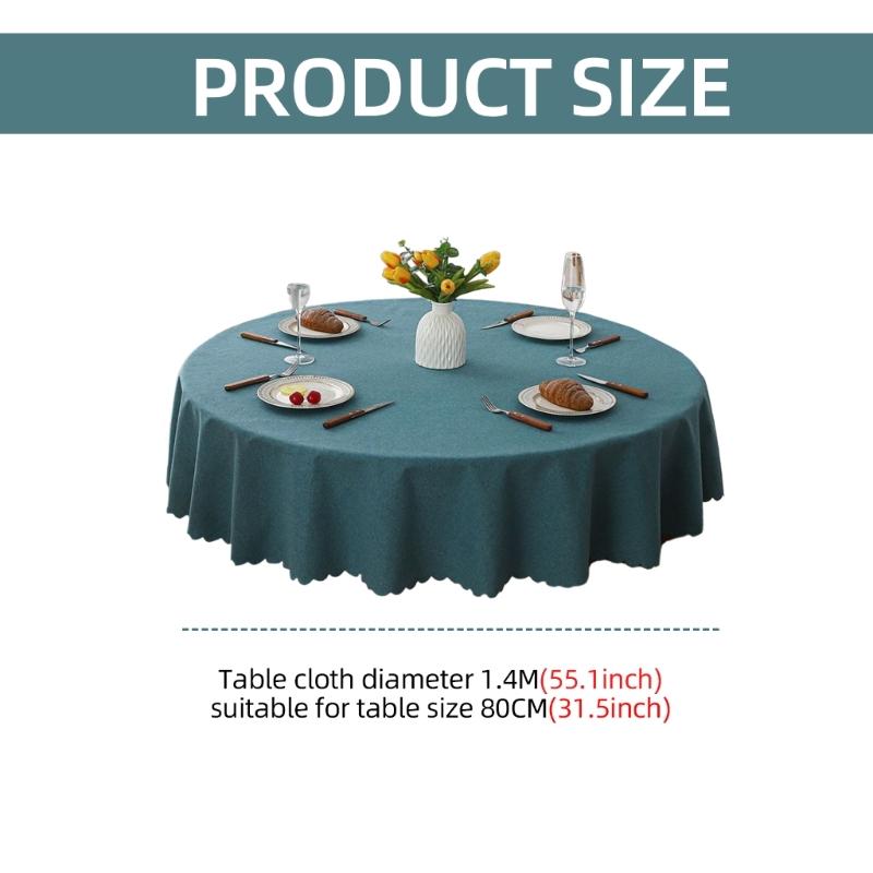 Elegant Linens Style Table Cover Water Repellents Stains Resistant and Washable Table Cloth for Event Home Offices