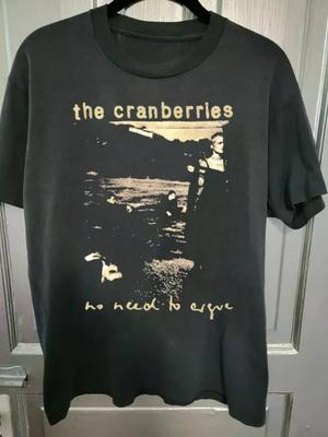 Camiseta de Algodón Negra de Manga Corta de la Banda The Cranberries Unisex Reimpresa S-5XL Camiseta Unisex