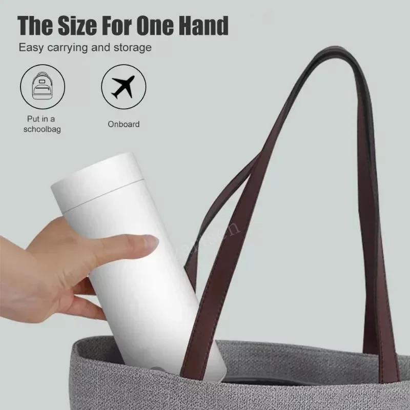 Travel Electric Kettle 475ml Stainless Steel Vacuum Insulated Cup Auto Off Electric Kettle Water Boiler Bottle for Tea Coffee